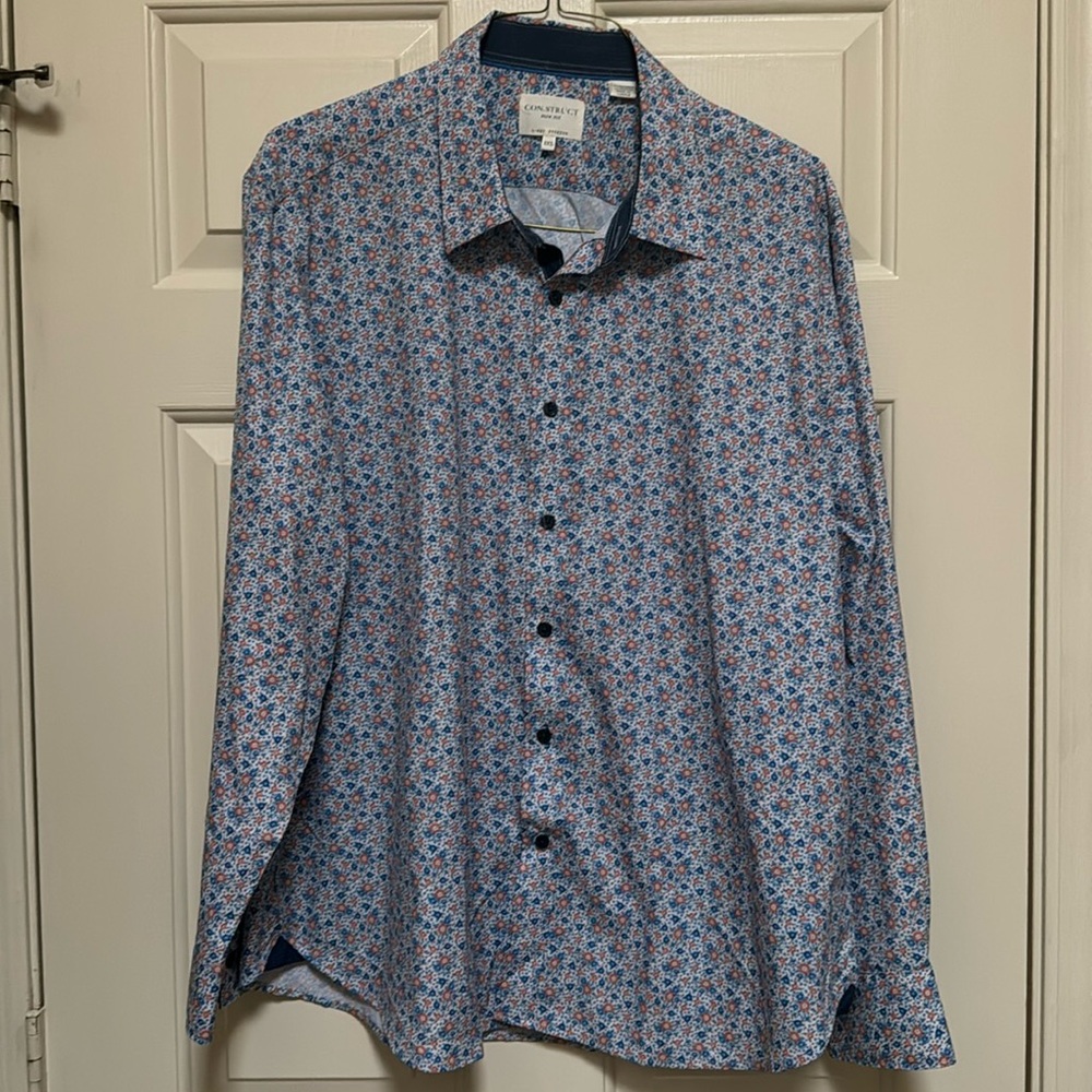 Men’s Construct Slim Fit XXL Dress Shirt